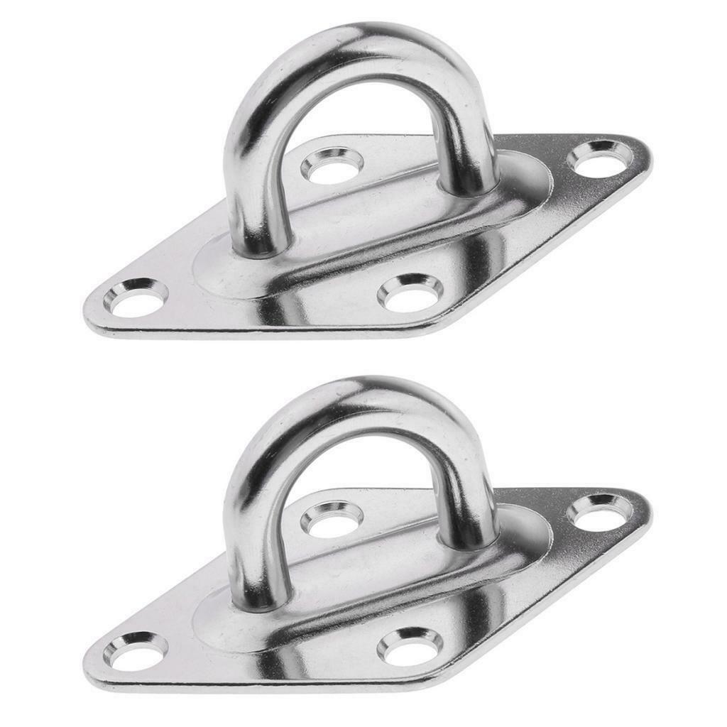 4Pcs M5 Stainless Steel Diamond Pad Eye for Marine Grade Hardware Widely Use
