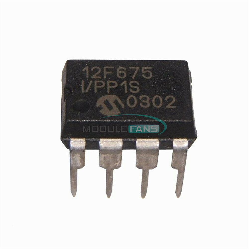 5PCS PIC12F675 12F675 PIC12F675-I/P DIP-8 Microcontroller CHIP IC