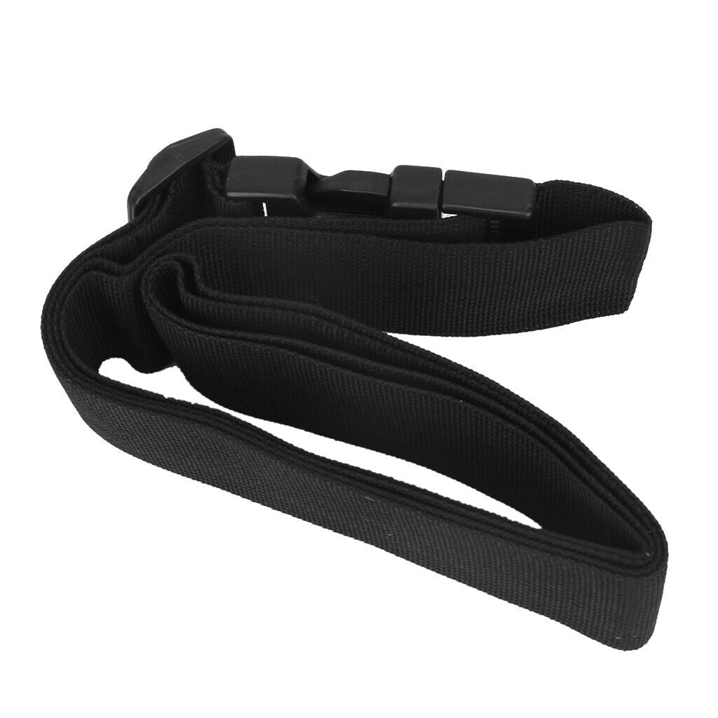 2 Pieces Luggage Straps Suitcase Belts Travel Bag Accessories Black
