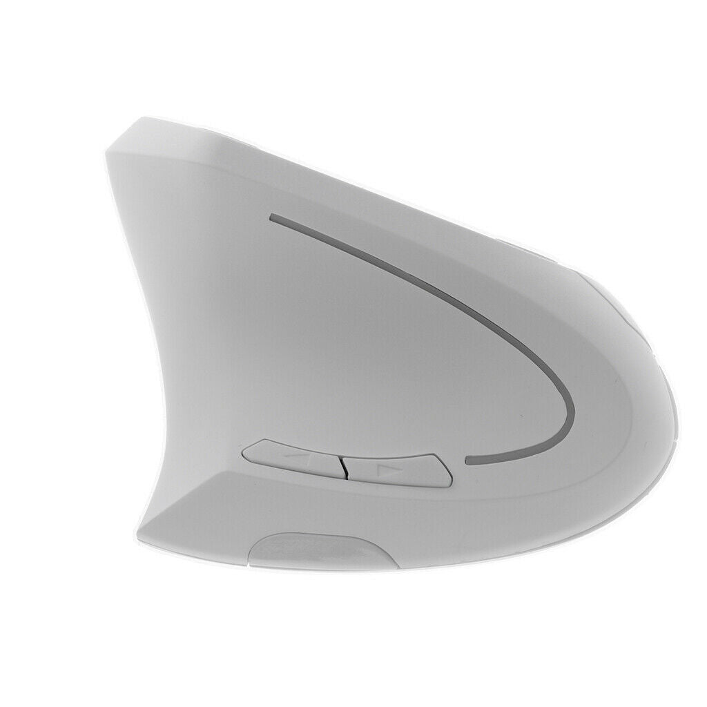 6D 2.4G Wireless Vertical Ergonomic Optical 1600 DPI Mouse 5 Buttons White