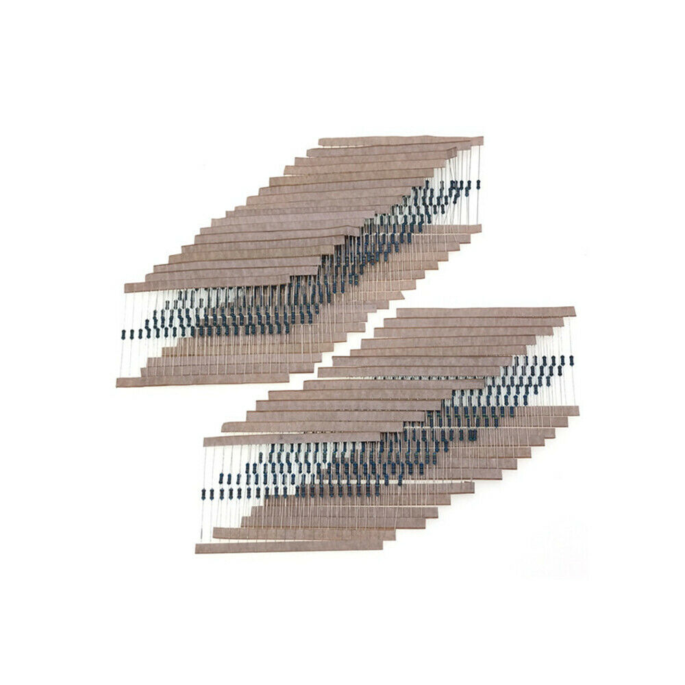 600Pcs/Set 30 Kinds 1/4W Resistance 1% Metal Film Resistor Pack Assorted Kits
