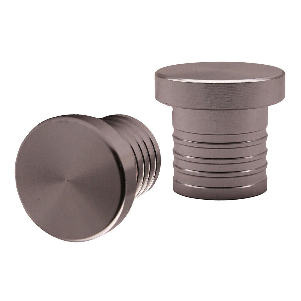 2x 1'' CNC Billet Alloy Bung Hose Blanking Plugs BOV Flange Adapter Pipe