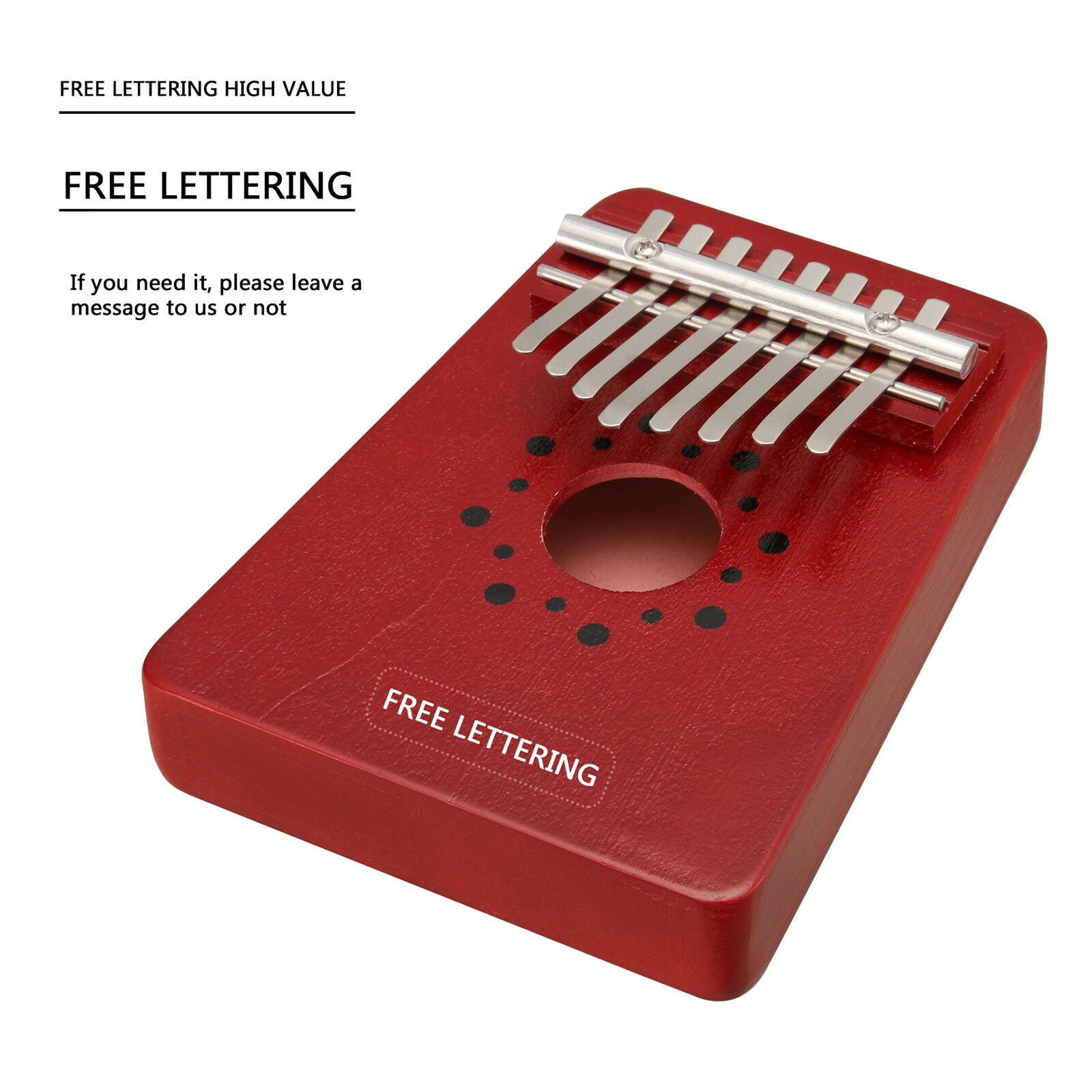 8 Key 8 Tone Kalimba African Solid Pine Wood Thumb Piano Finger Percussion Gifts