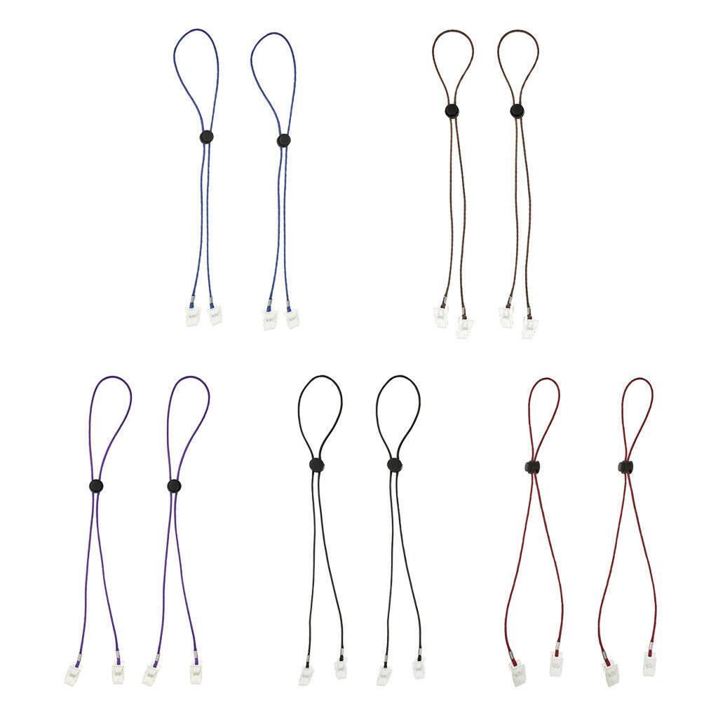 6 Pieces Flexible Bib Napkin Chains Holder Meal Paper Towel Clip Landyard