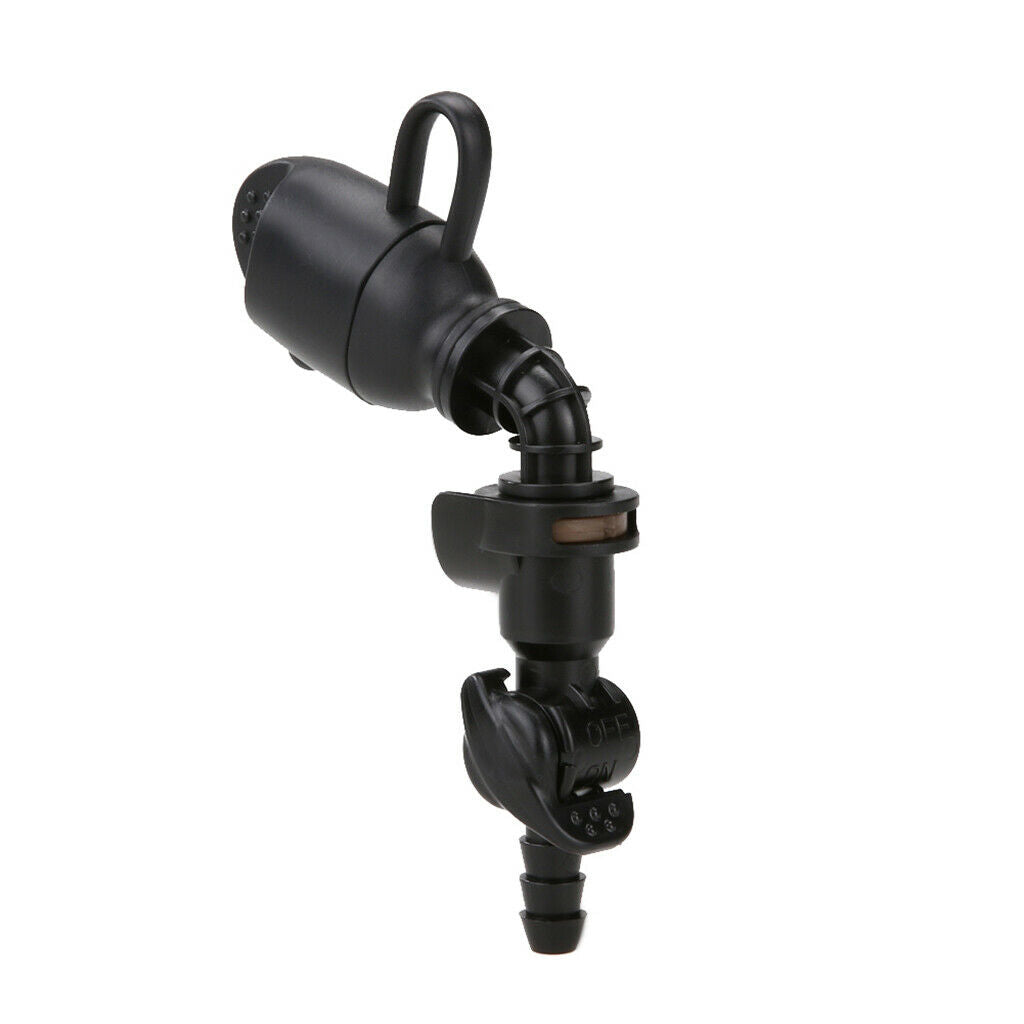 2X Water Bag Hydration Pack Bite Valve Nozzle Bladder Black 7.5x7cm 90 Degree