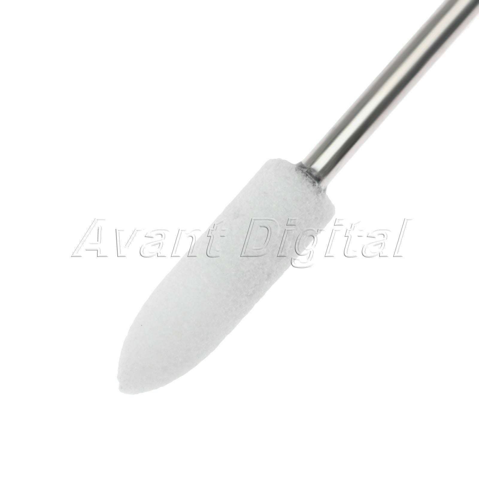 10pcs White Corundum Grinding Polishing Wheel Head Rotary Tool Metal Glass Stone