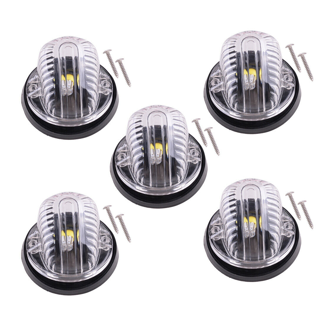 5pcs/kit Cab Roof Top Marker Clearance Running Lights Fit For GMC Chevy