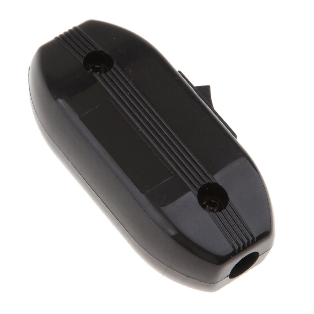 2 Pieces Bedroom Black Boat Rocker Switches Line Cord On/Off Switches