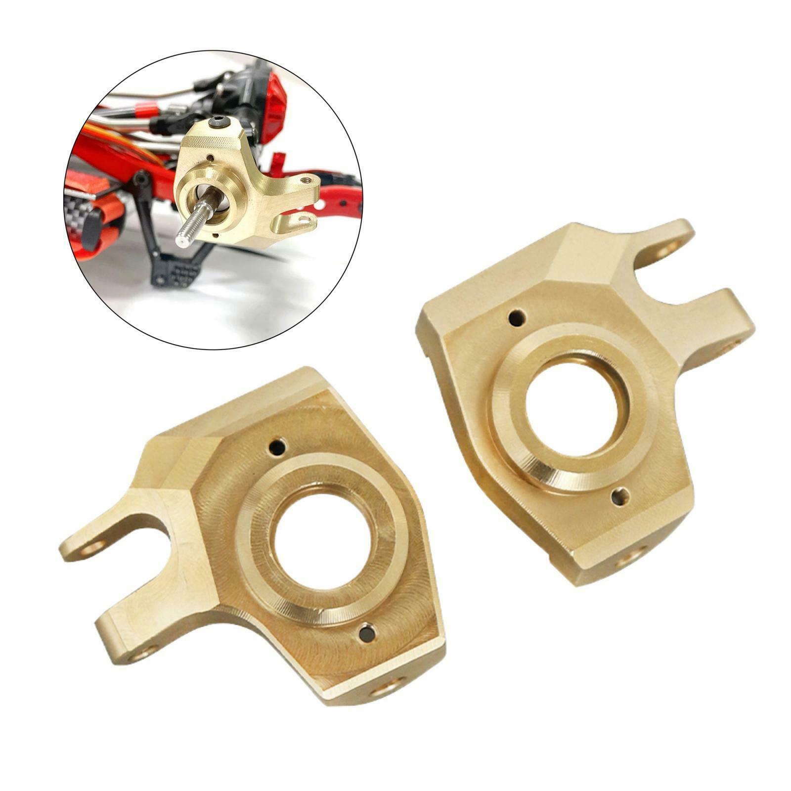 2Pack of 1:10 RC Car Brass Front Steering Knuckle Cup for Axial SCX10 II