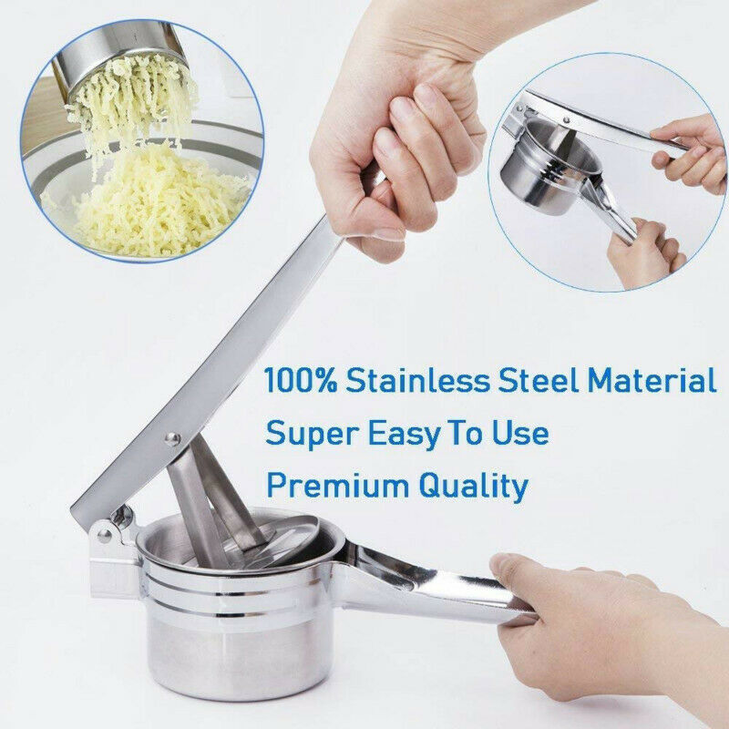 Stainless Steel Potato Ricer Masher Fruit Juicer Masher Strainer Garlic  CRAUDD