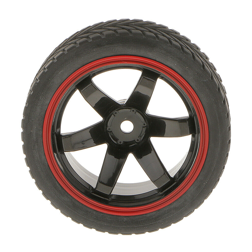 RC Car 1/10 Tyres Foam Tire Rubber Wheel Plastic RC Rims For HSP HPI Parts