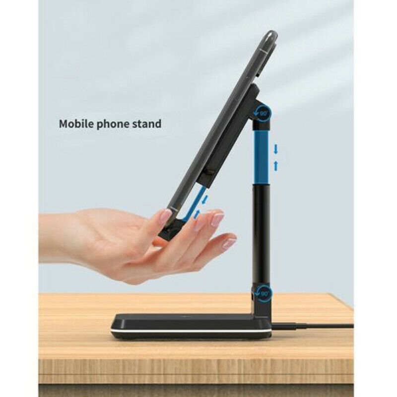 Wireless Charger 2-In-One Bracket Telescopic Folding Mobile Phone Tablet Holder