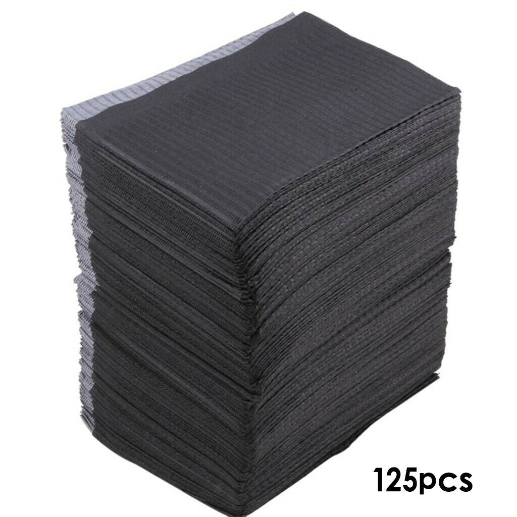 250pcs Disposable Tattoo Table Covers Dental Napkins Accessories Black