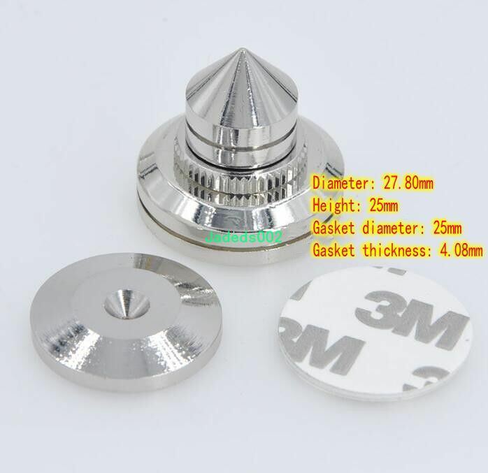 8pcs Speaker isolated spikes Shock absorber nail foot pad Pure copper Audio Part