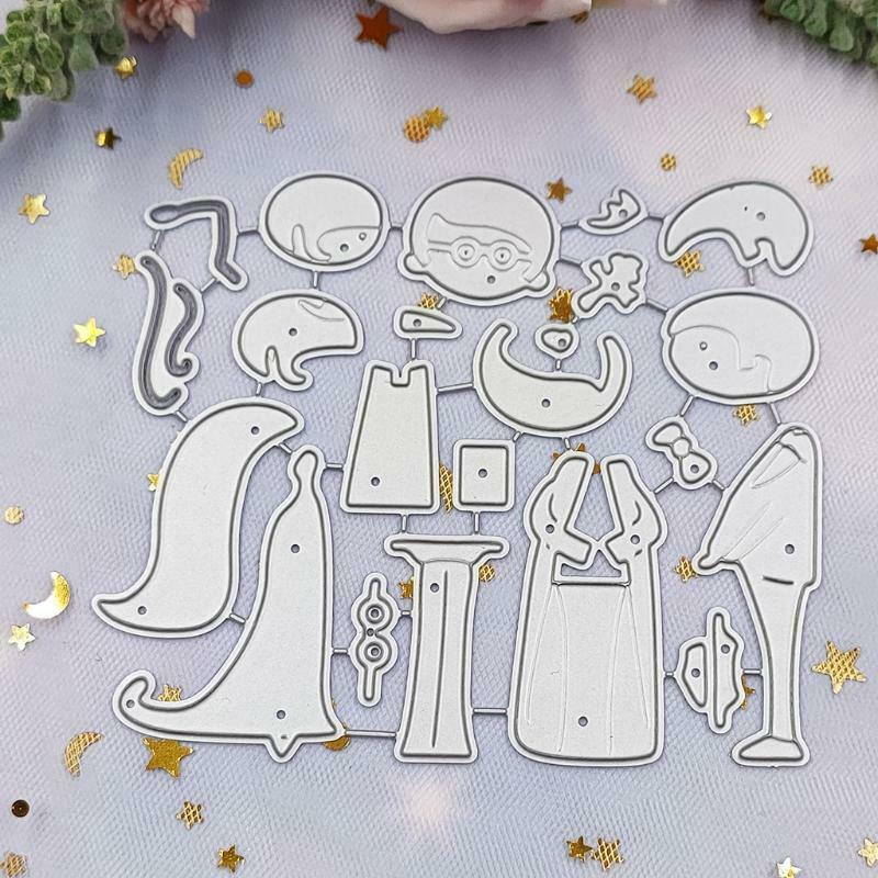 Wedding Couple Carbon Steel Cutting Dies DIY Scrapbooking Photo Album Embossing