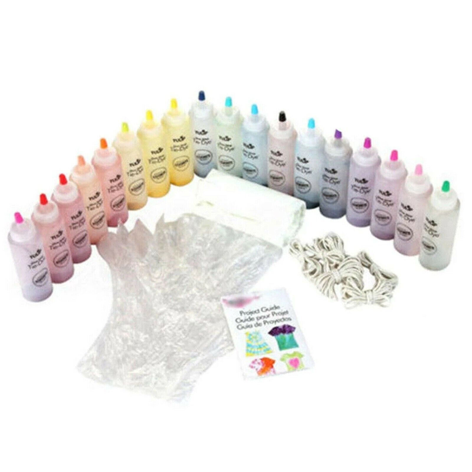 Tie Dye Kit DIY Vibrant Fabric Dye Kits Non-Toxic Dyeing T-Shirts Socks