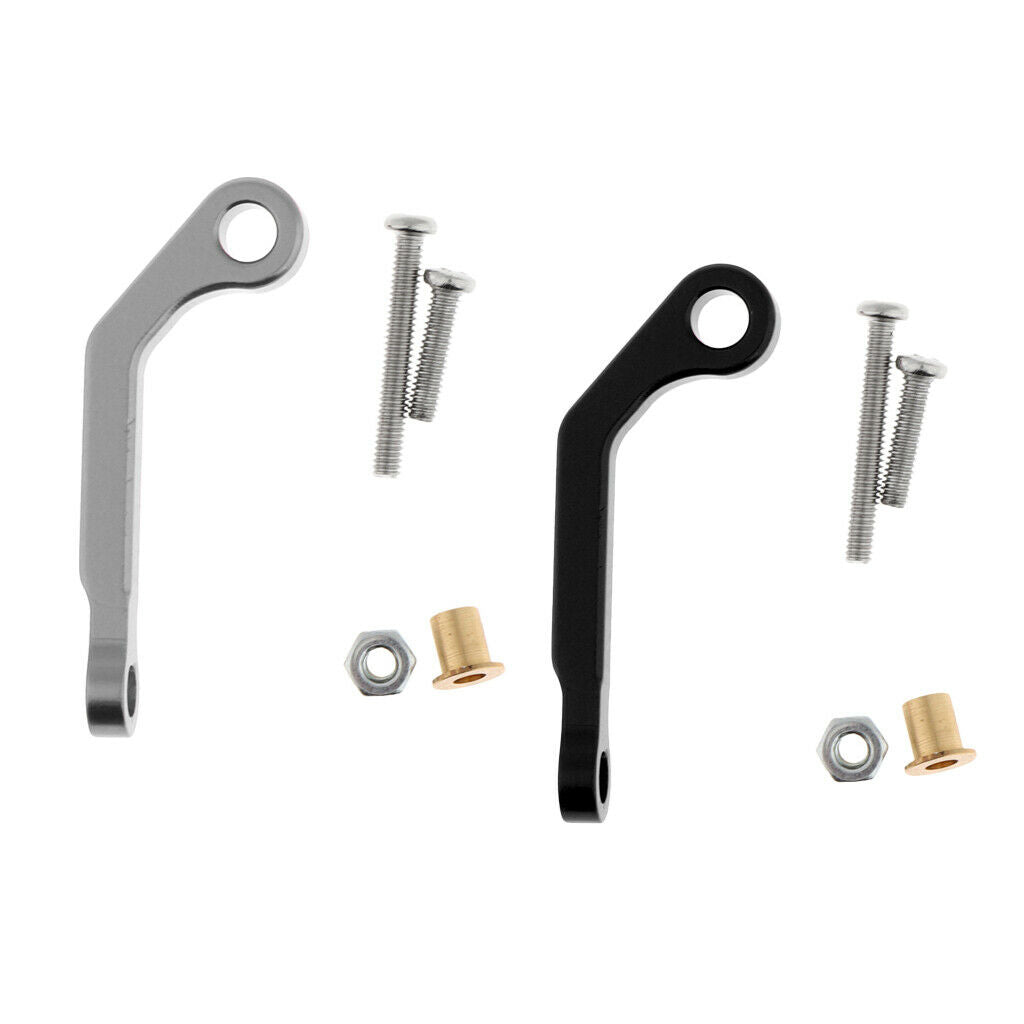 Set of 2 Servo Traction Rod Metal Spare Parts for 1:16 RC Car WPL Q63 Q64 Q65