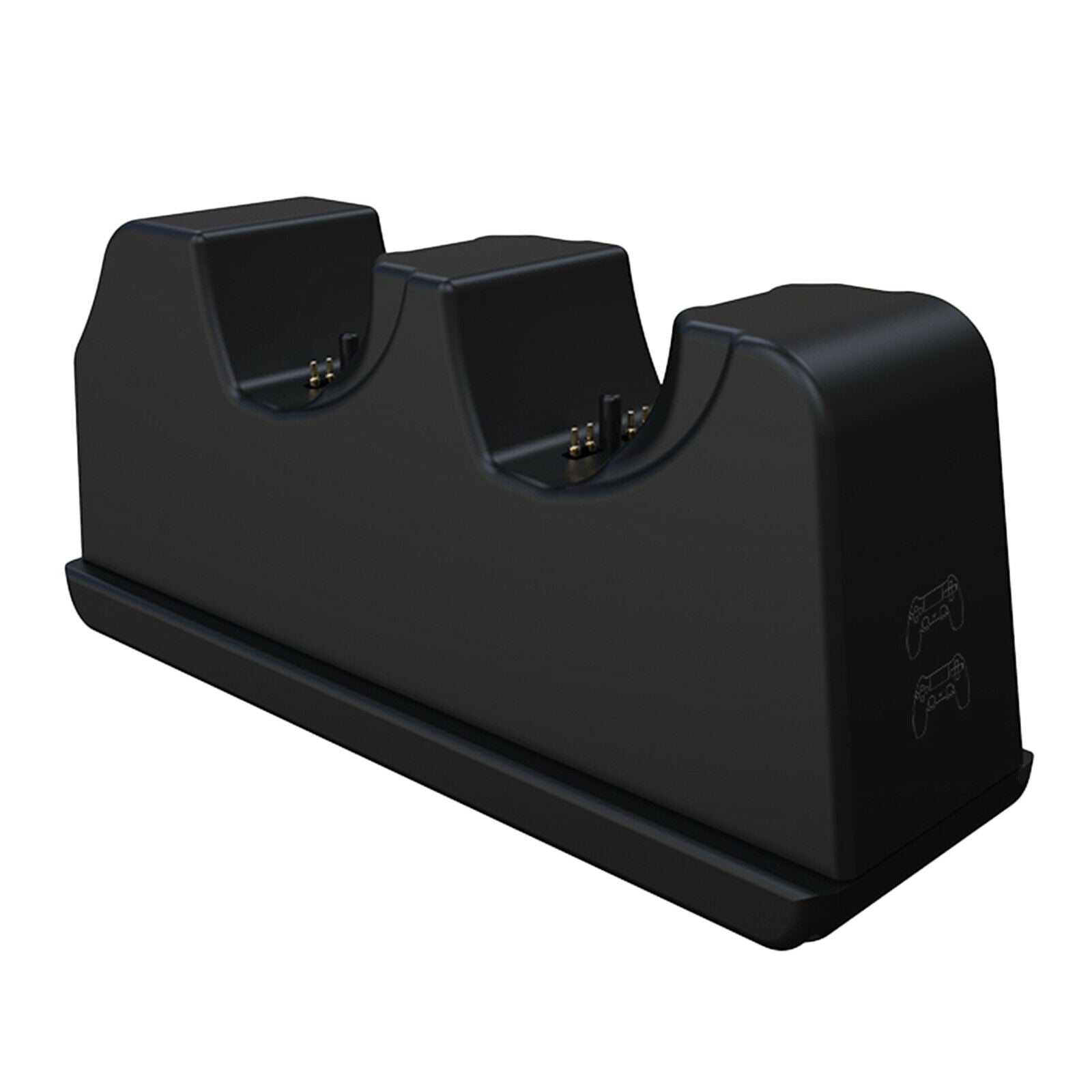 Dual USB Type C Controller Charger Station Fast Charing Dock for PS5 Black