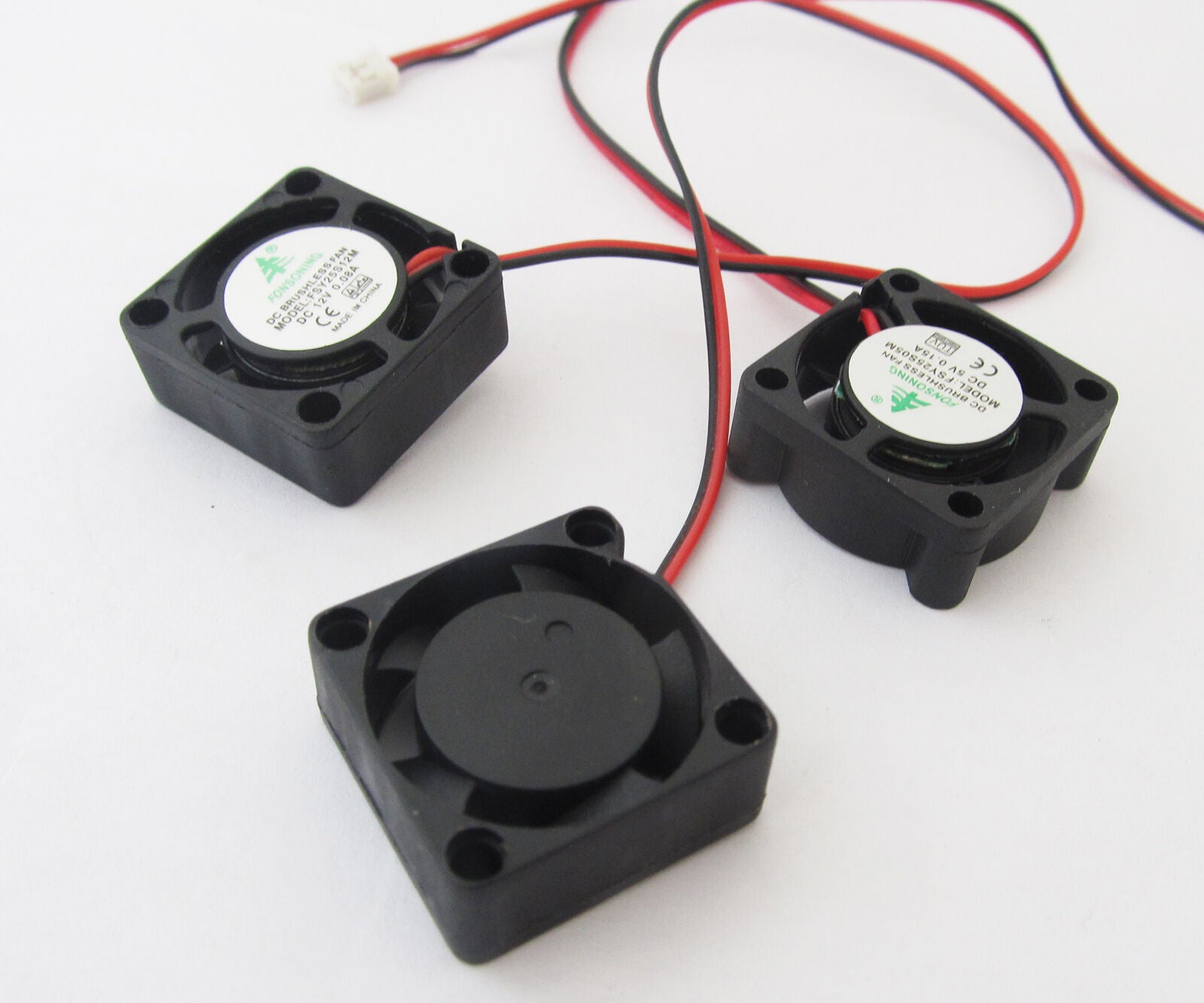 5pcs DC Brushless Cooling Fan 24V 0.1A 25mmx25mmx10mm 2pin 2510 mini dc fan