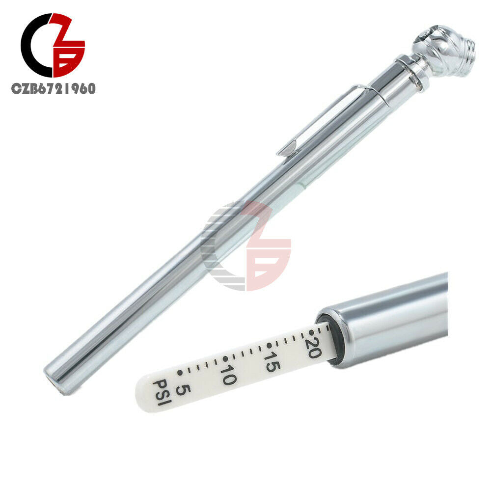 Auto Vehicle Test Meter Gauge Pen Mini Car Motor Tyre Tire Air Pressure 5-50PSI