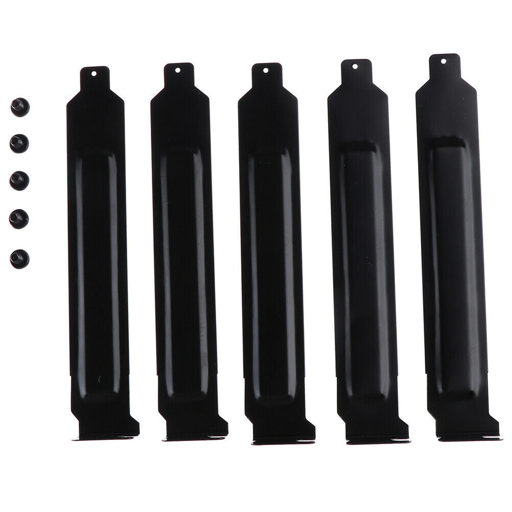 5pcs/lot Black metal slot covers dust filter blanking plate for PCI .l8