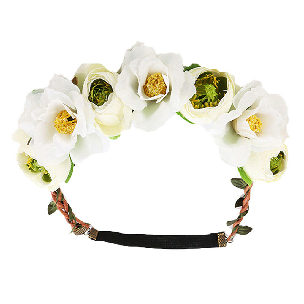 Wedding Party Festival Garland Hairband Flower Headband Bridesmaid Accessory