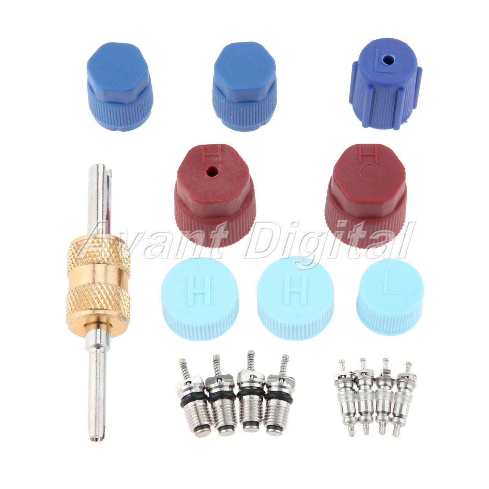 Universal A/C System Cap & Valve Cores Santech Rapid Seal Air Conditioning Kit