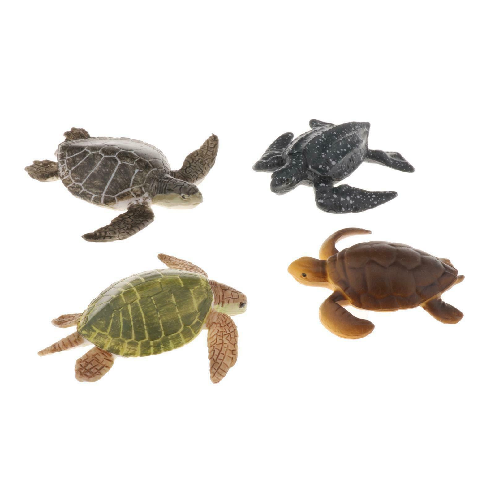 Plastic Realistic Animal Turtles Figures Creatures Bath Toys Bag Filler