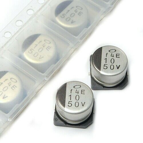 [100pcs] UUB1H100MCL1GS 10uF 50V 20% Electrolytic SMD-8X6.2