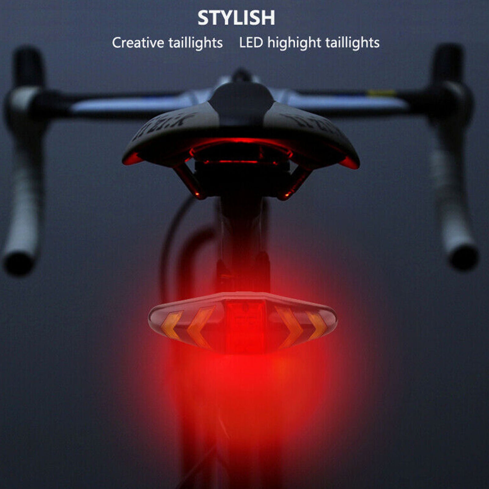 Bicycle Wireless Rear Lamp Remote Control Taillight Bike Turn Signal LED Light
