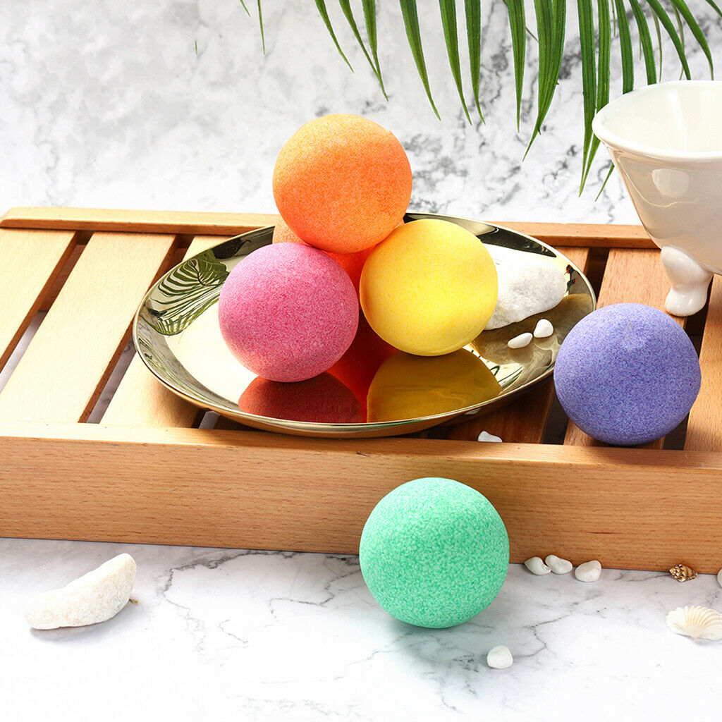 6 Pcs Bath Salt Bombs Balls Set for Bubble Spa Bath Moisture Body Scrub 01