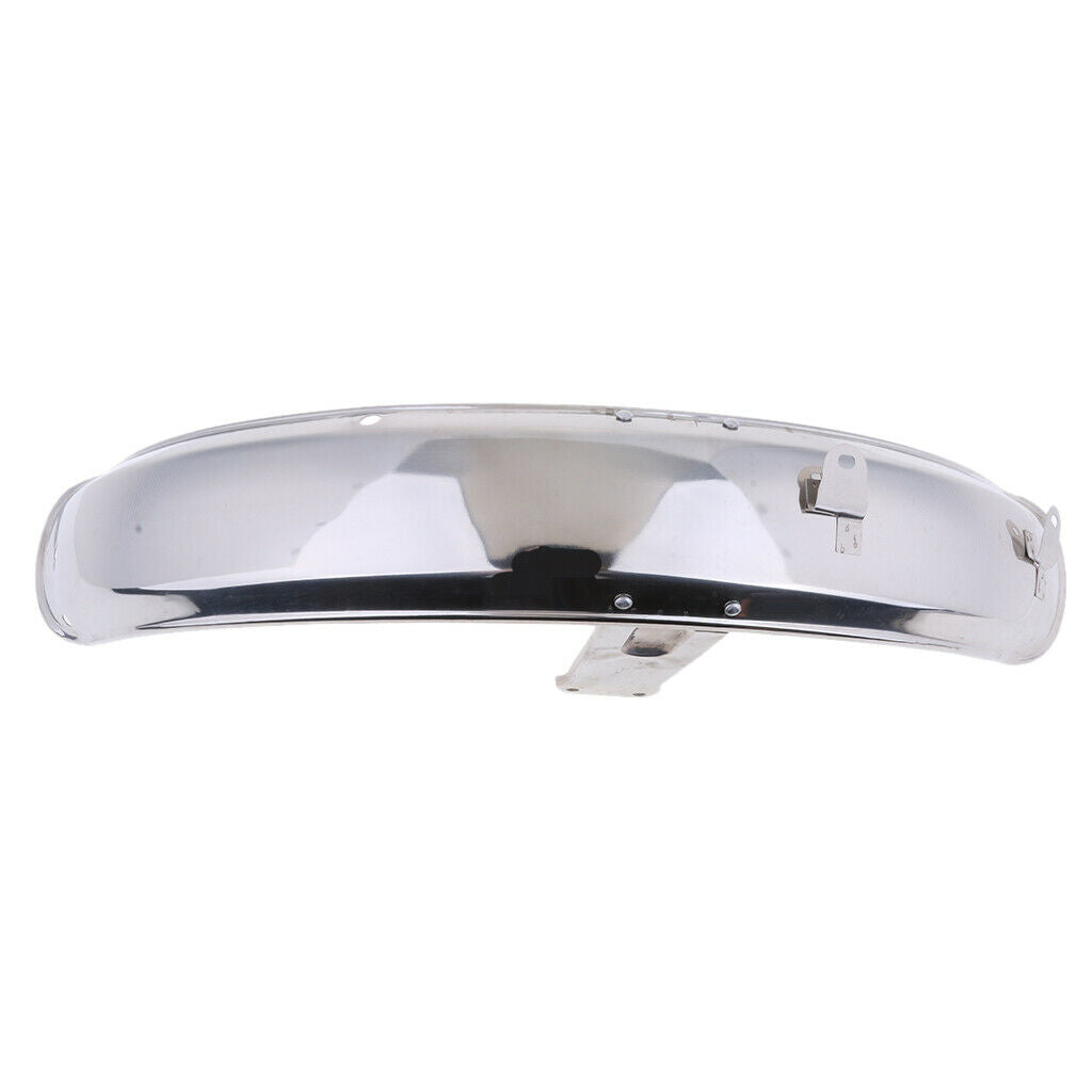 Front  Mudguard Direct Replacement Metal Steel for DY100 Chrome