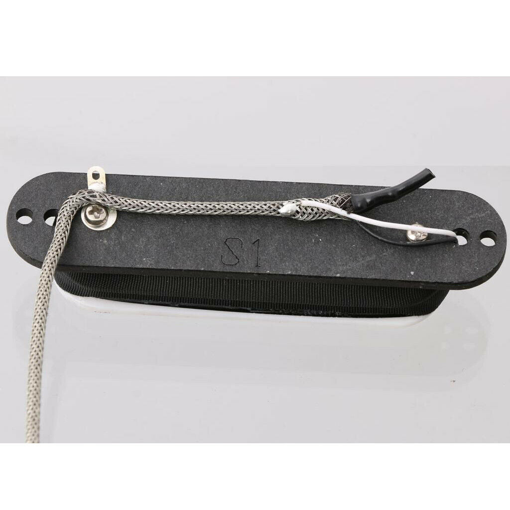 2x Guitar Bridge Rail Pickups Single Coil Replacements Accessory Black