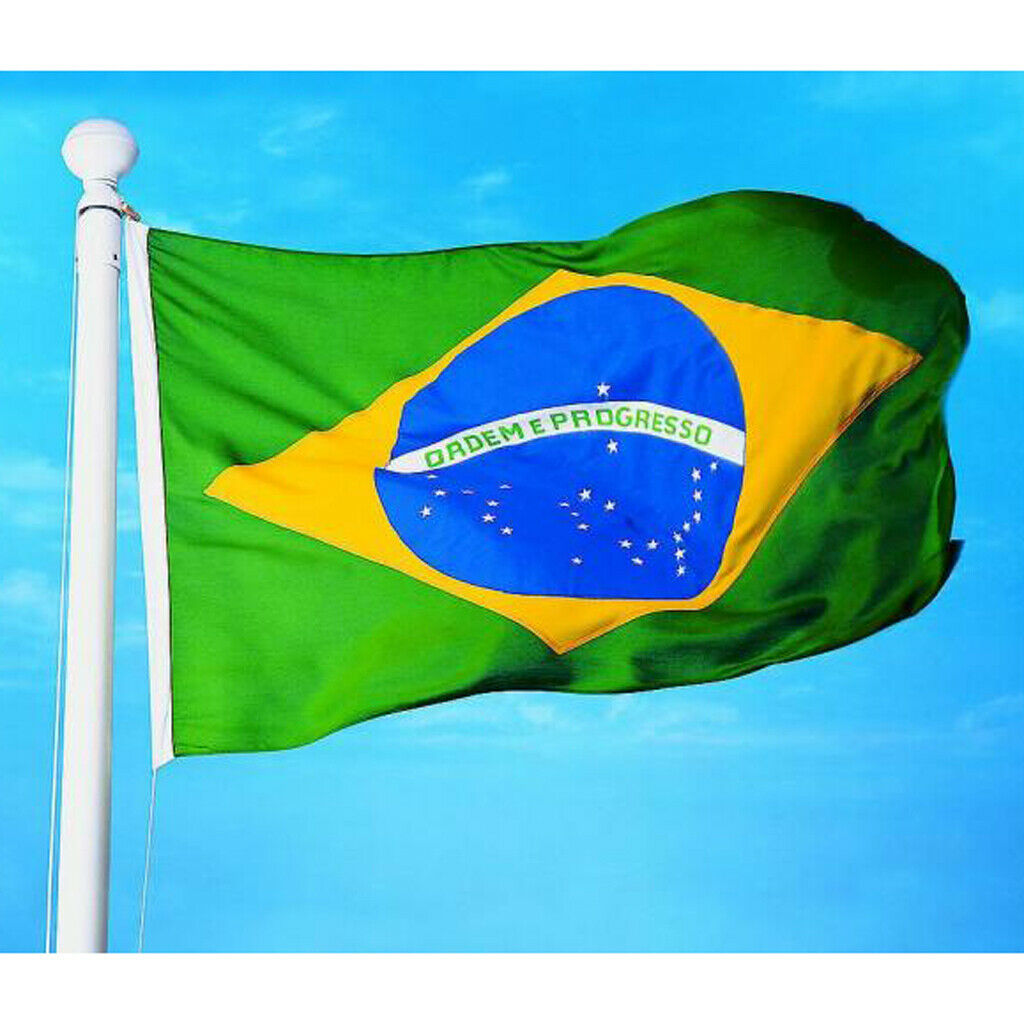 Large Brazil National Flag Brazilian Football Banner 150*90CM / 5*3FT Festival