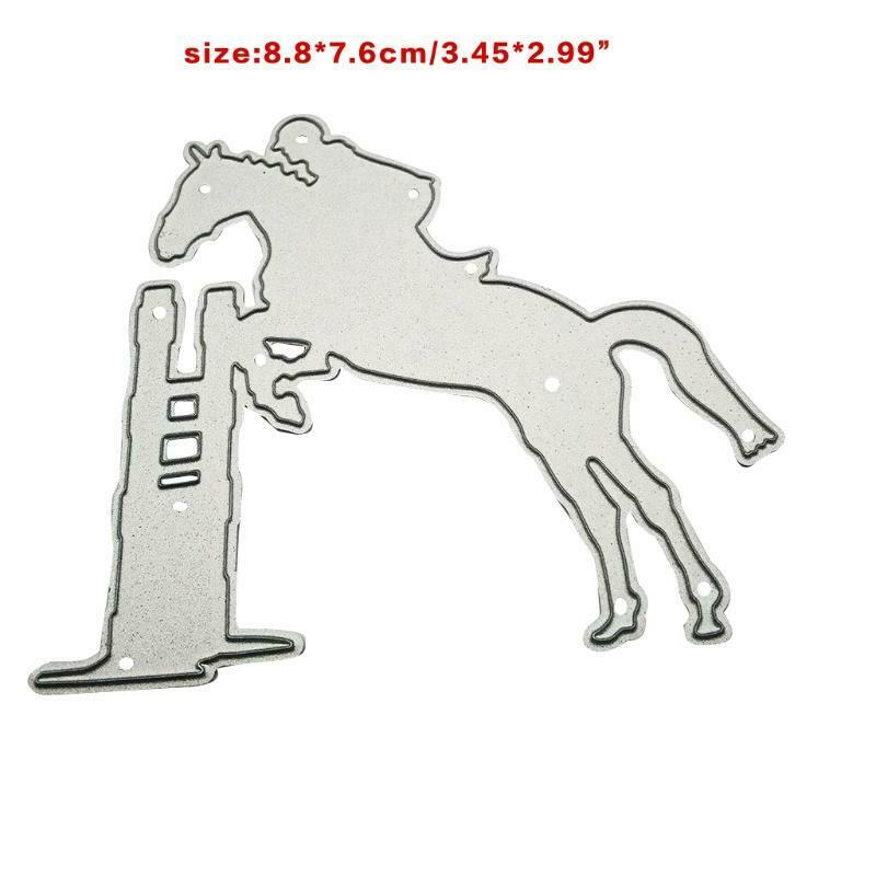 Horse Metal Cutting Dies Stencil DIY Scrapbooking Album Paper Card Template Mold