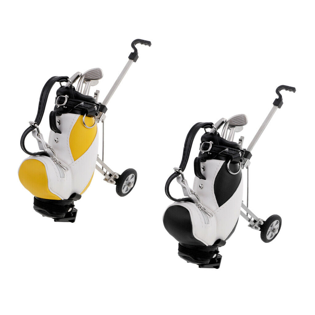 Holder Shape Mini Golf Cart Gifts For Golfer Office Table Decoration