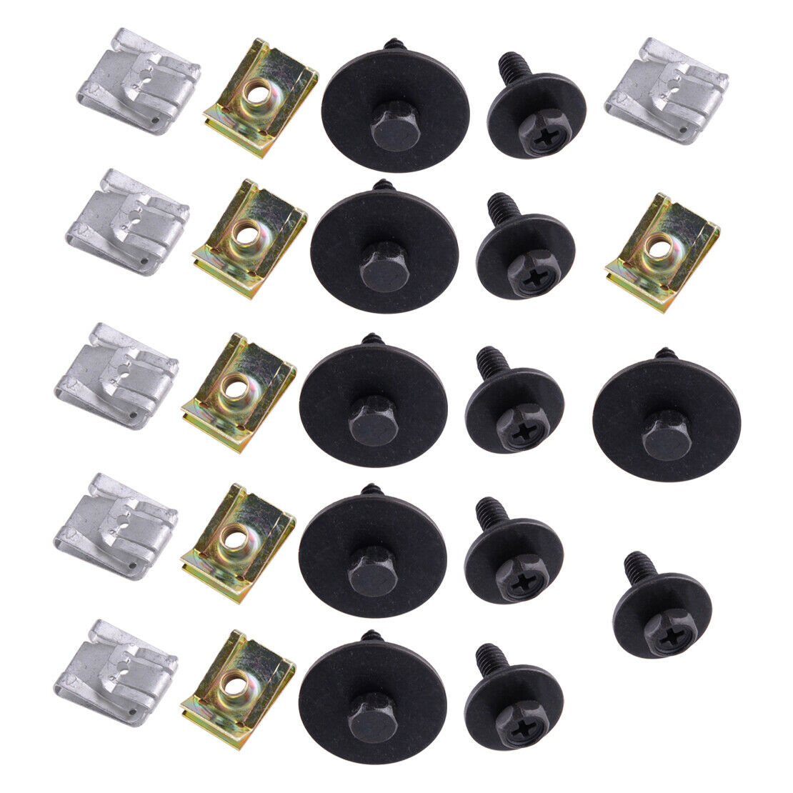 24pcs Engine Undertray Clips Screws Fit For Benz C E Class W203 W204 W211 S211