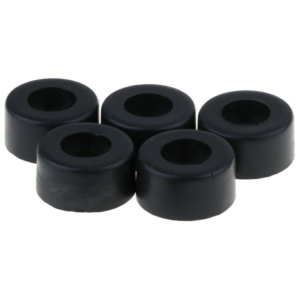 5 Pack 38x19mm Furniture Cabinet Round Rubber Case Feet Anti-Slip Circular