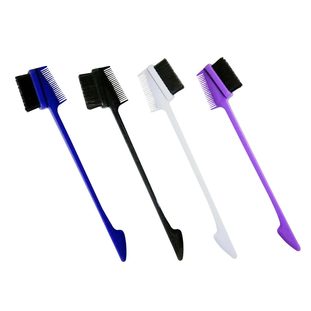Edge Control Brush Eyebrow Eyelash Hair Edges Trimming Brushes Combs 4pcs