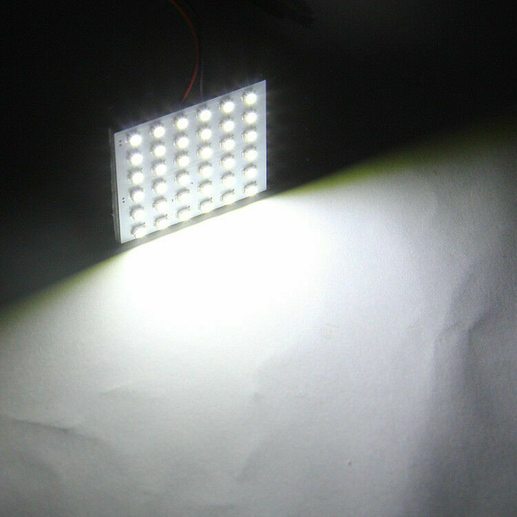 12V CAR 36 SMD LED Light Panel T10 Festoon Ba9s Dome Map Interior Bulb White