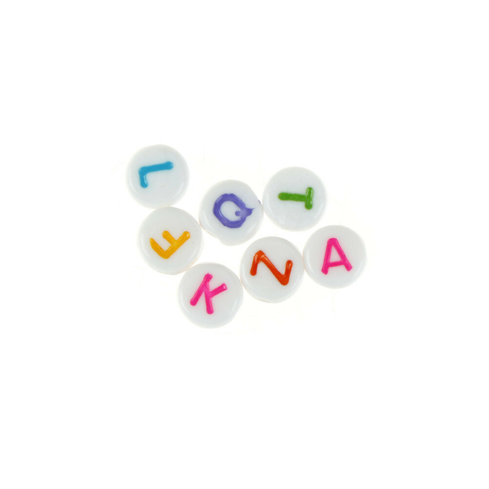 100pcs Colorful English Letters Alphabet Acrylic Beads For DIY Jewelry Ma.l8