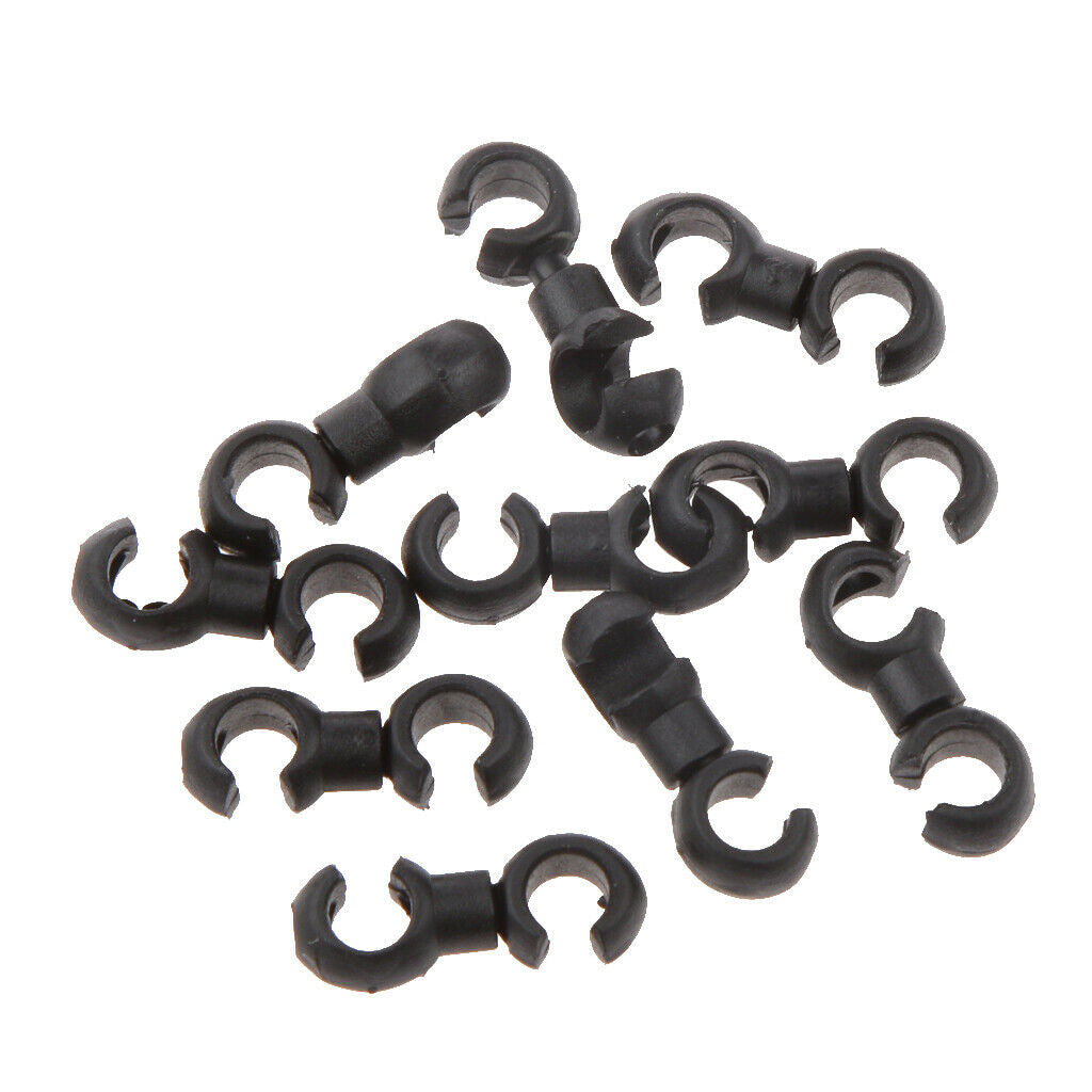 50x Plastic Cable Clips Bicycle Shift Hose Cables Clamp Buckle Tie Down