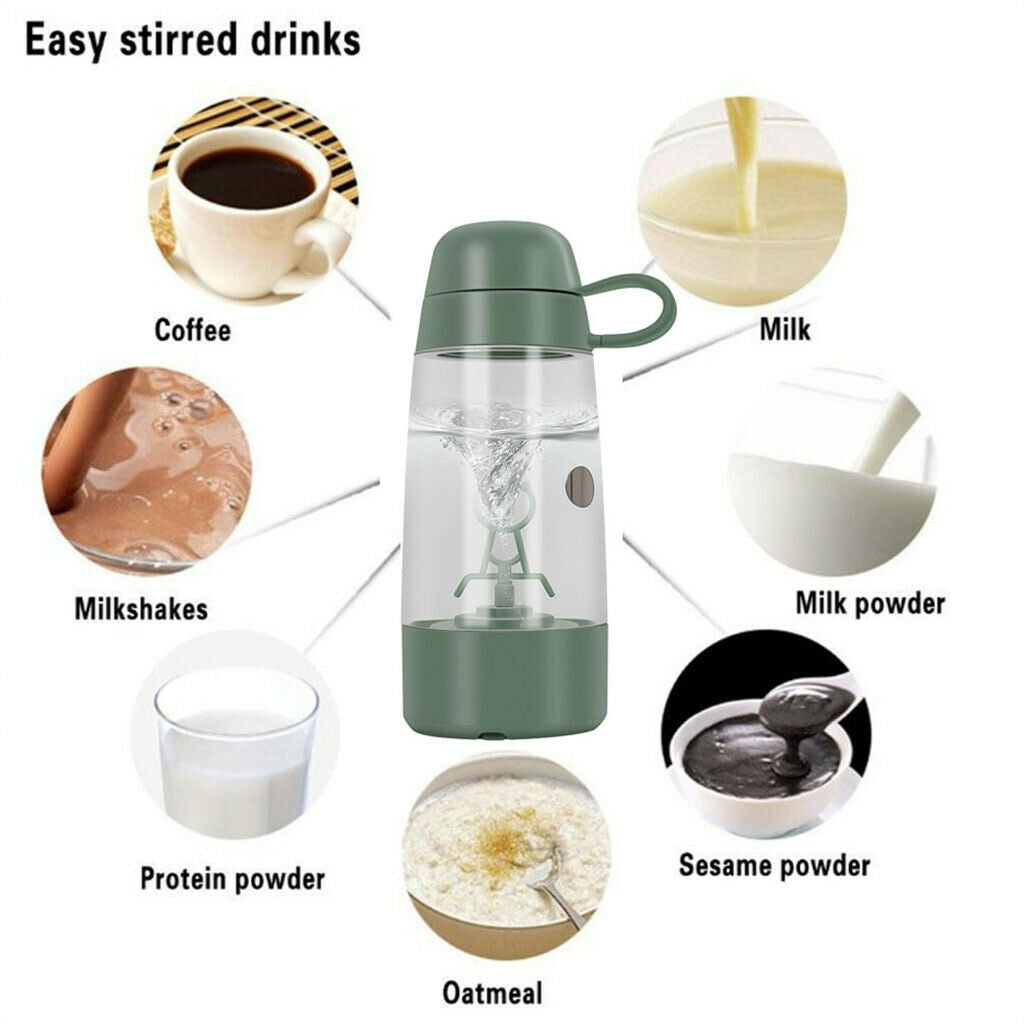 Waterproof Electric Shaker Bottle Mixer Cup for Protein Shakes Milk Mixes