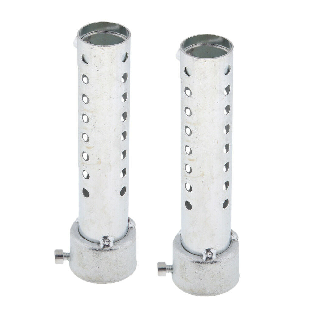 2pcs Motorcycle Muffler Insert Baffle Can Silencer Stainless Steel 35mm