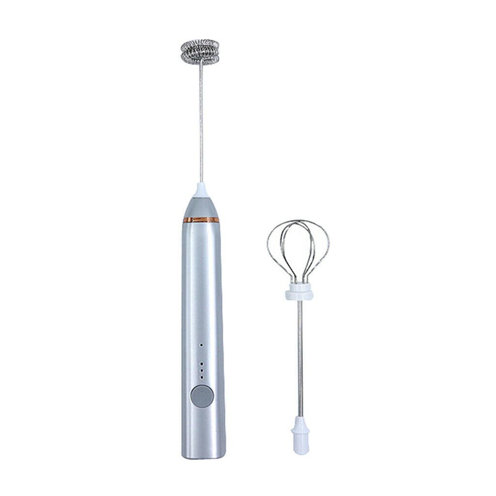 2-in-1 Handheld Electric Milk Frother Milk Foam Maker Latte Foamer Blender