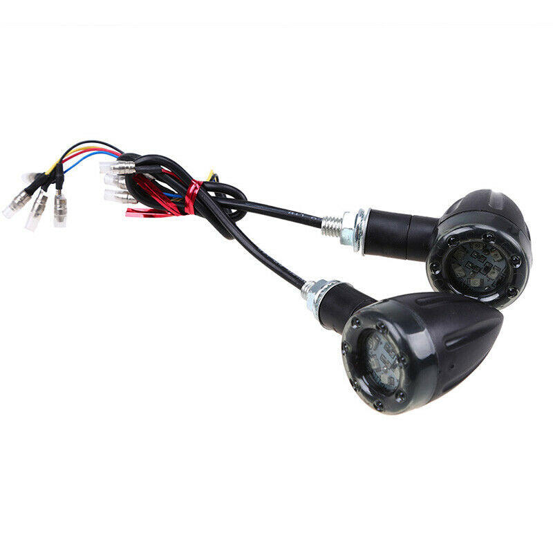 M8 Motorcycle Rear Turn Signal Lights Indicator LED Blinker Universal Plastic
