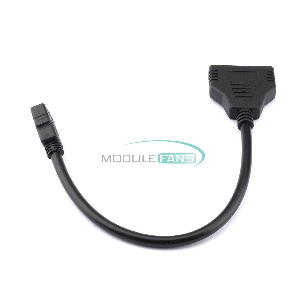 30CM HDMI Transmission Adapter Cable One-in-two Conversion Cable Support 1080P