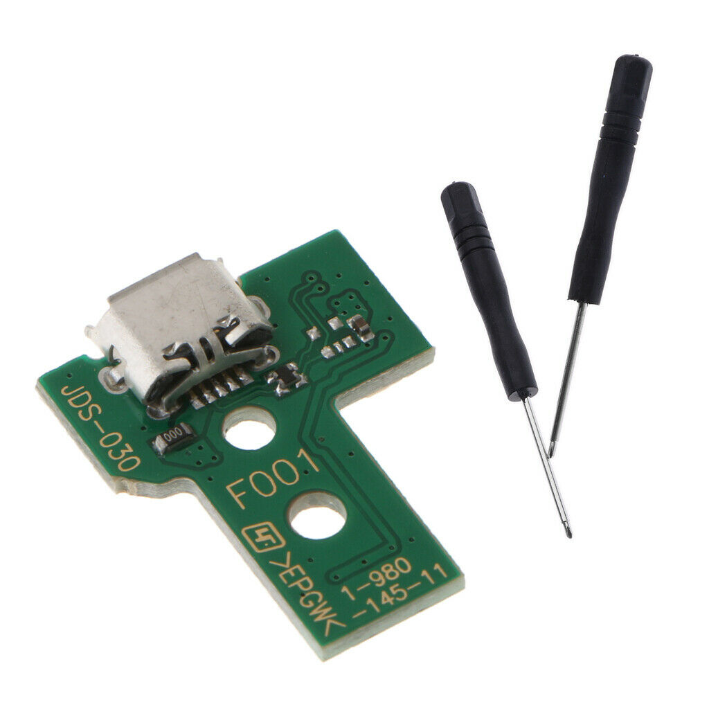 Replace Micro USB Charging Socket Board w/ Repair Screwdrivers Tools For PS4