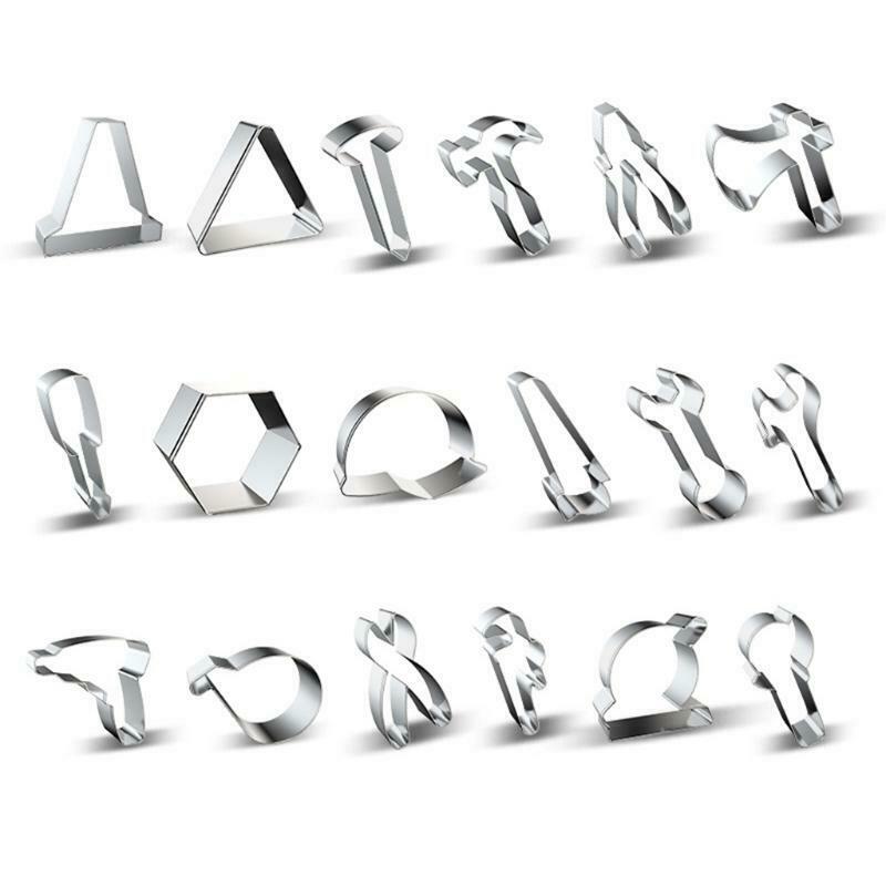Cookie Cutters Set of 16 Pieces Stainless Steel Cookie Cutters Mold Tools Shaped