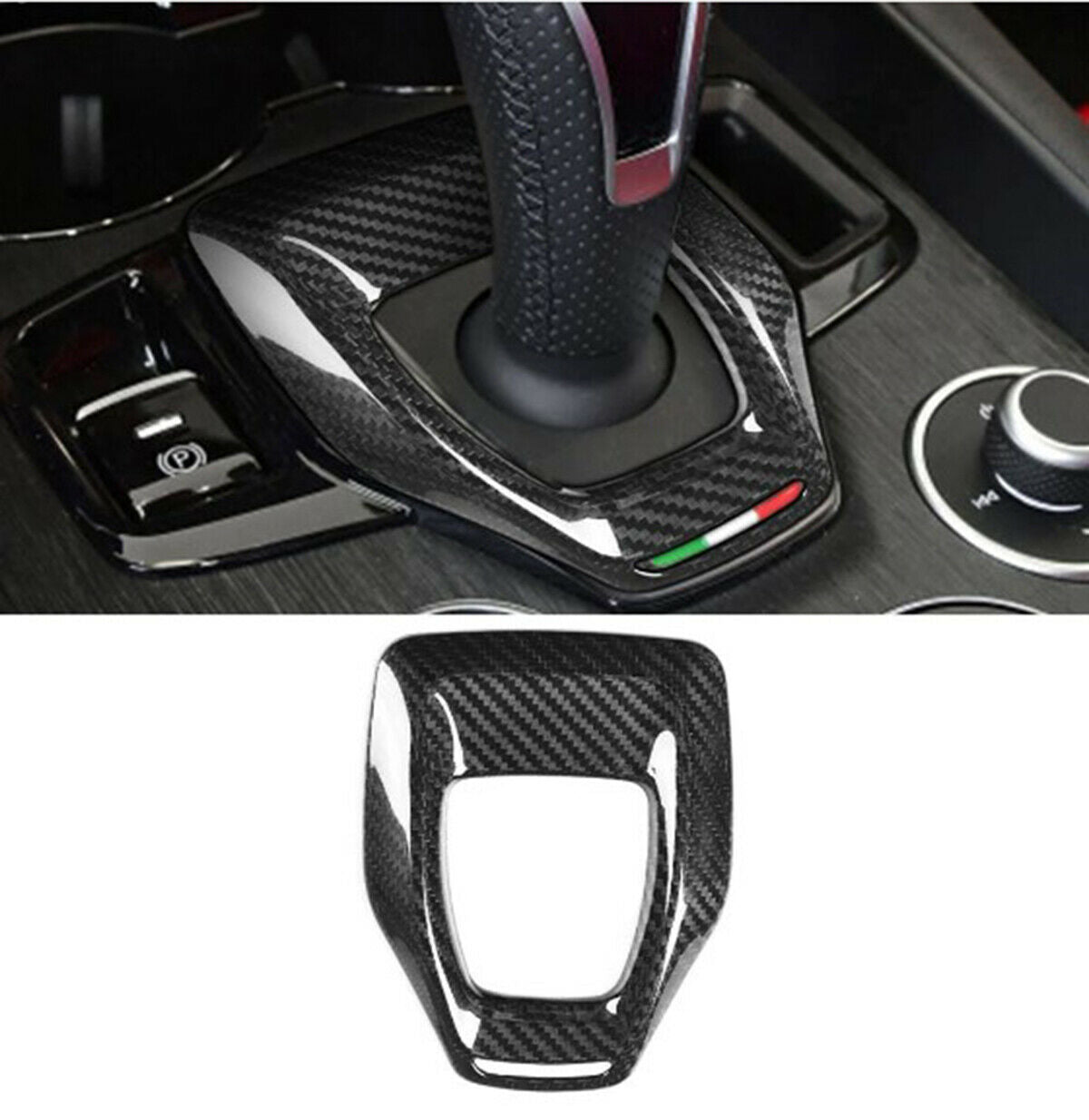 Middle Console Gear Shift Trim For Alfa Romeo Giulia/Stelvio 2020-2021 Fitting
